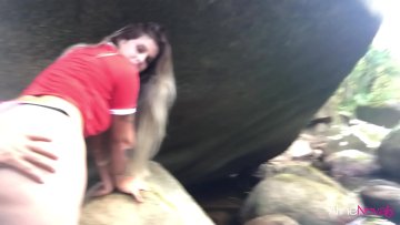 Blonde's Naughty Waterfall Adventure