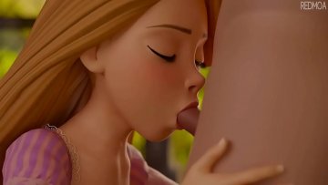 Rapunzel sucks cock porn video