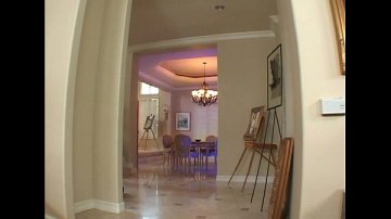 blonde with glasses masturbates with vibrator