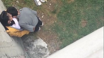 teenagers stairs block