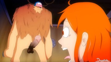 Animated characters with huge cocks seduce bitches