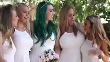 Sexual orgy with horny bridesmaids