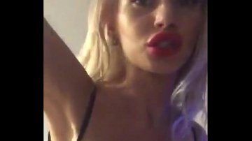 blonde bitch from Romania craves huge vibrator