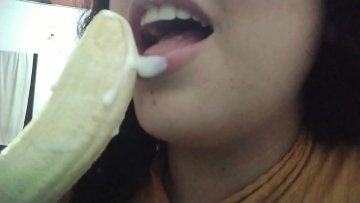 Sensual ASMR Banana Blowjob