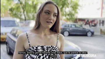 Russian beauty seduced street naughty