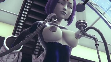 Porn animation with girl fucked pussy robot